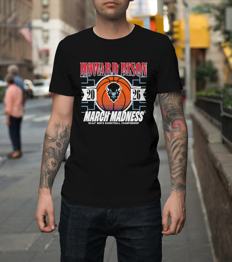 Howard Bison 2026 NCAA Men's Basketball Championship March Madness T-Shirt