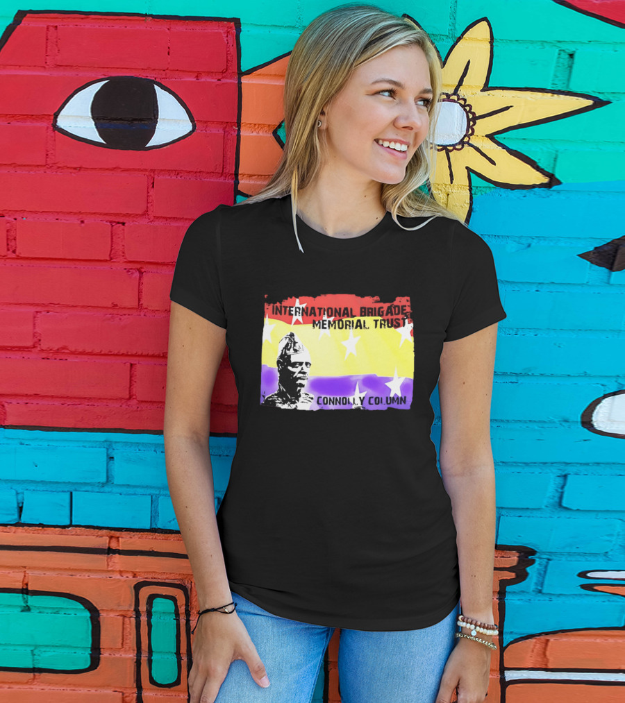 International Brigade Memorial Trust Connolly Column Star Flag T-Shirt