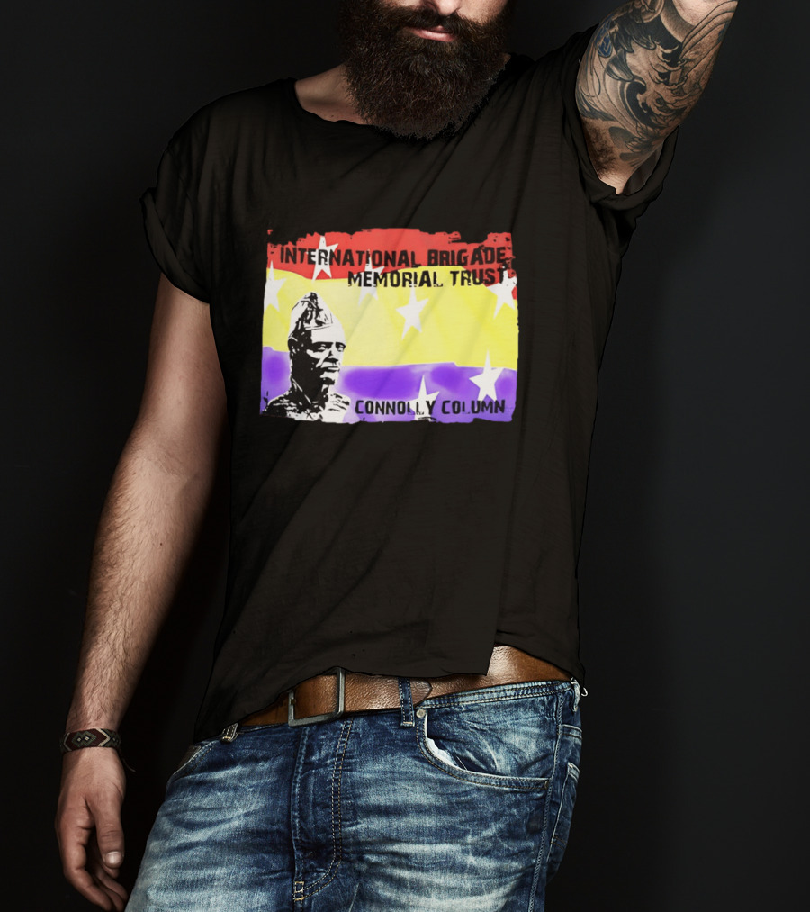 International Brigade Memorial Trust Connolly Column Star Flag T-Shirt