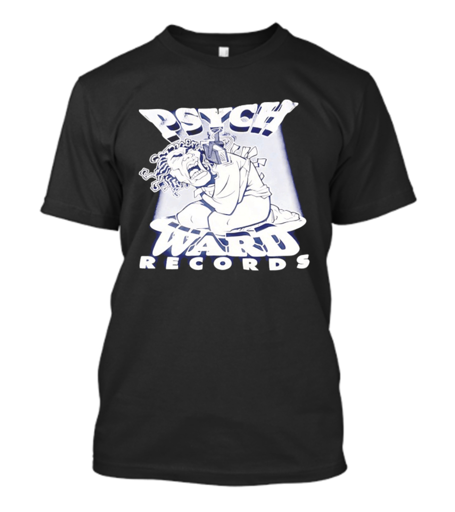 Psych Ward Records Crying Character With Microphone T-Shirt