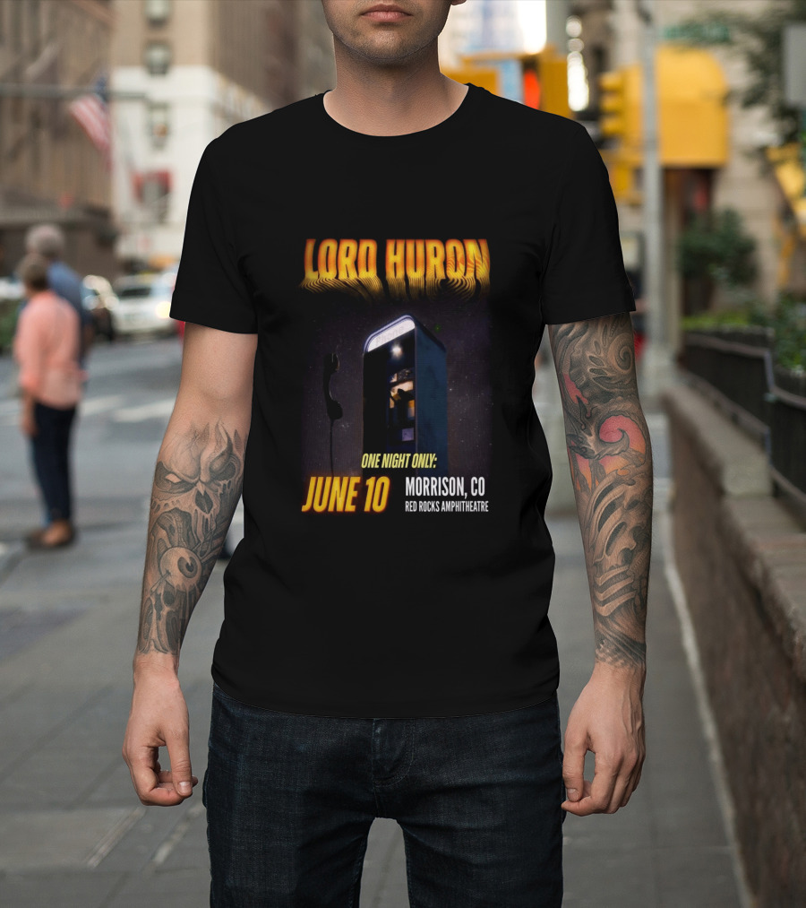 Lord Huron One Night Only June 10 Morrison CO Red Rocks Amphitheatre T-Shirt