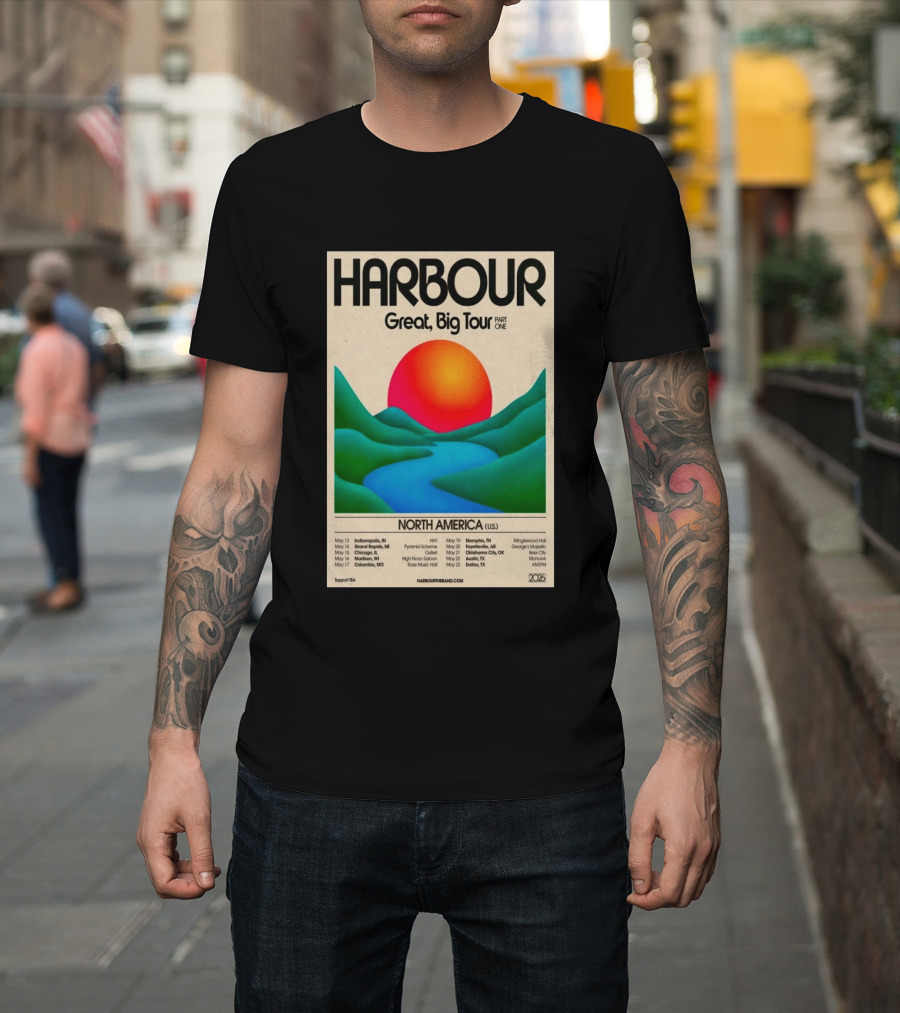 HARBOUR Great Big Tour Part One North America 2026 Dates And Locations T-Shirt