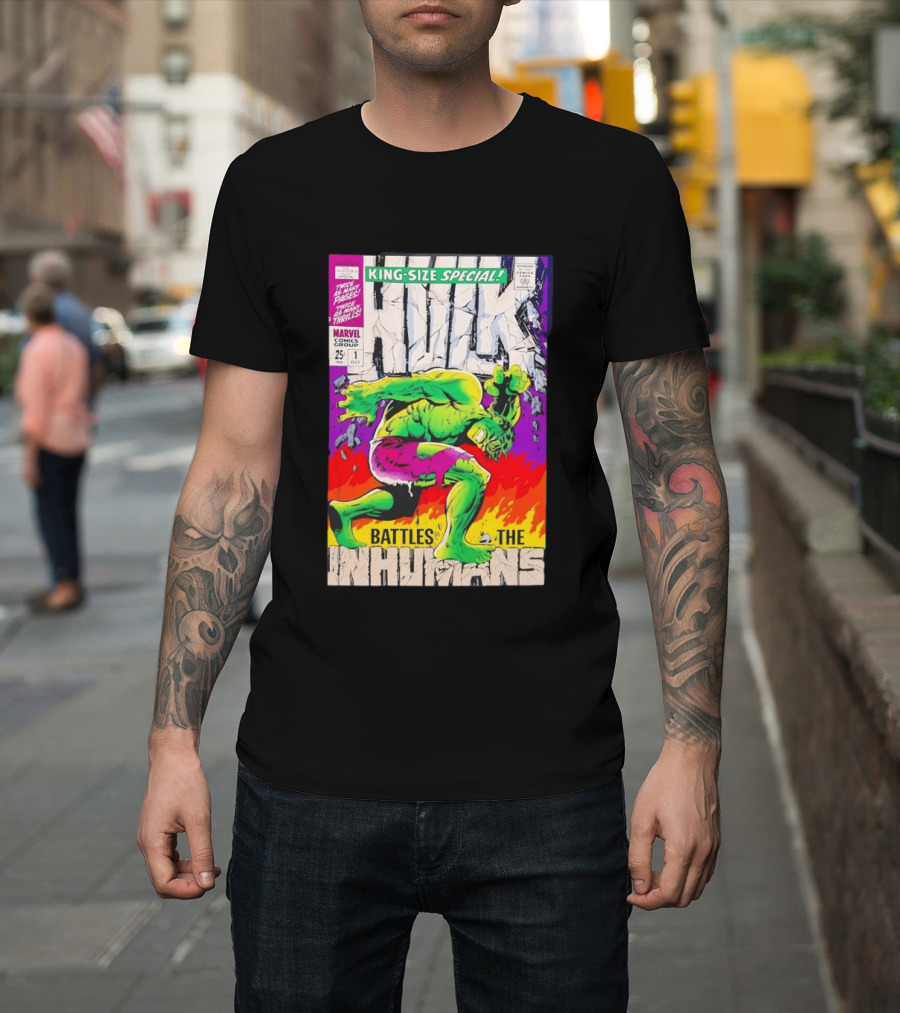 The Incredible Hulk King Size Special Battles The Inhumans Marvel Comics Group 1968 Cover T-Shirt