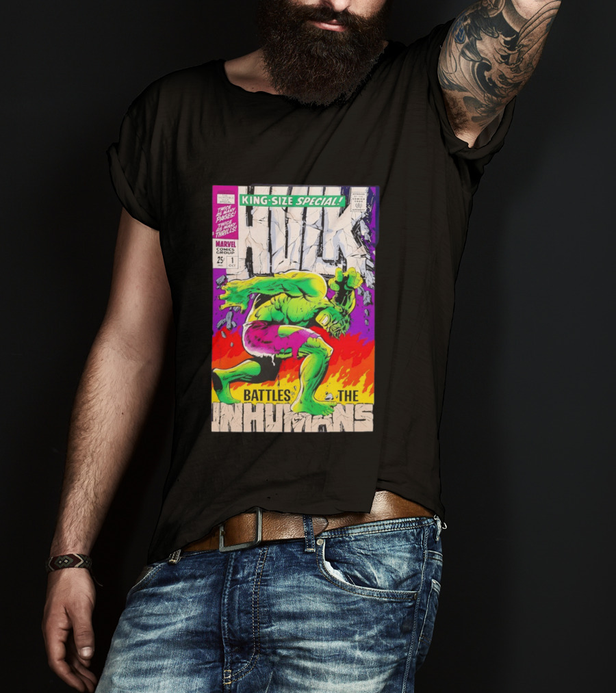 The Incredible Hulk King Size Special Battles The Inhumans Marvel Comics Group 1968 Cover T-Shirt