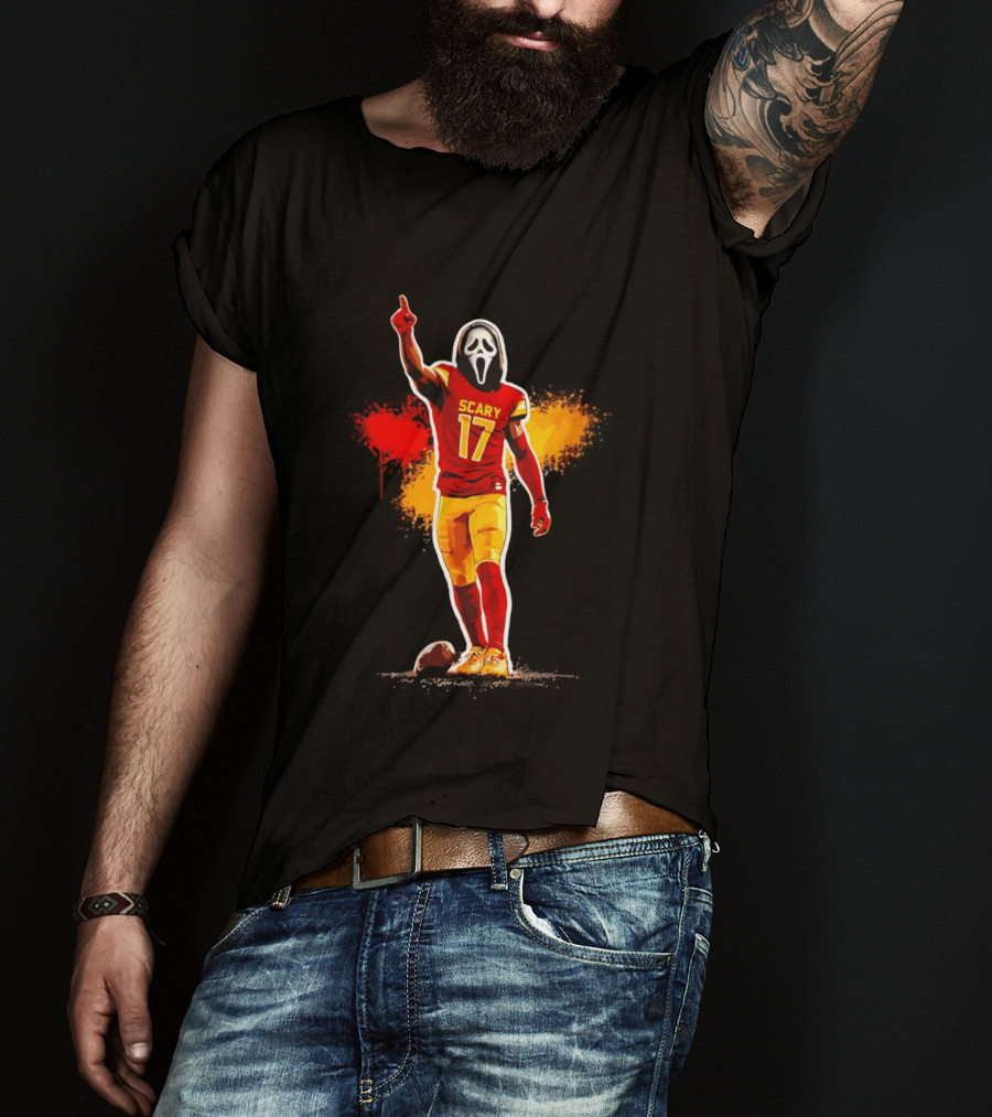 Washington Commanders Terry Mclaurin Scary 17 Horror Football Jersey T-Shirt