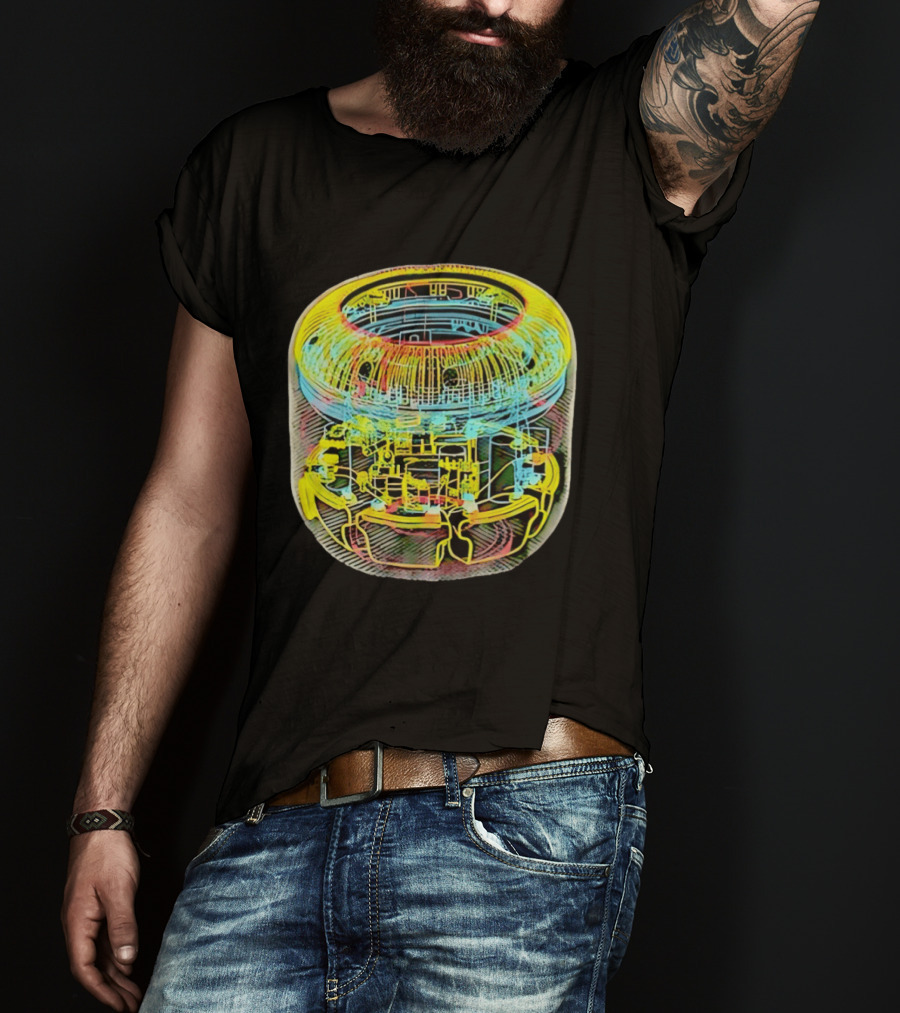 MKER Nuclear Reactor Schematic Blueprint Energy T-Shirt