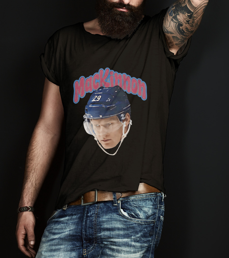 MacKinnon Big Head 29 Colorado Avalanche 26 T-Shirt