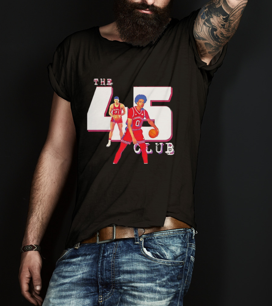 The 45 Club Louisville Cardinals Basketball Mikel Brown 31 And 0 T-Shirt
