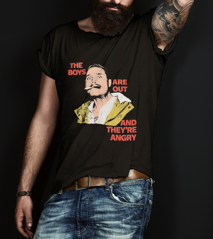 Zach Bryan The Boys Are Out And They're Angry Bold Comic T-Shirt