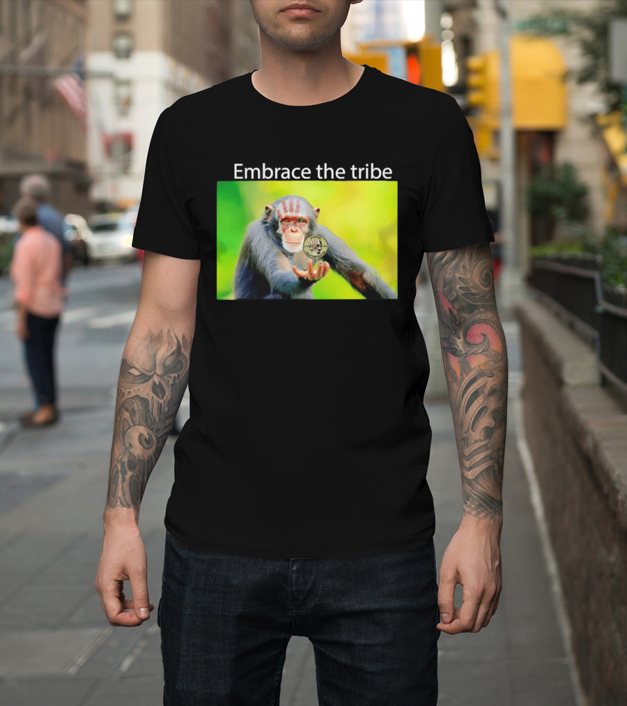 Scalper Choctaw Nation Monkey Embrace The Tribe Handprint T-Shirt