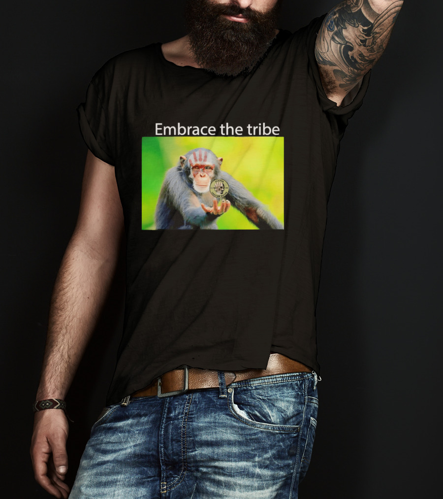 Scalper Choctaw Nation Monkey Embrace The Tribe Handprint T-Shirt