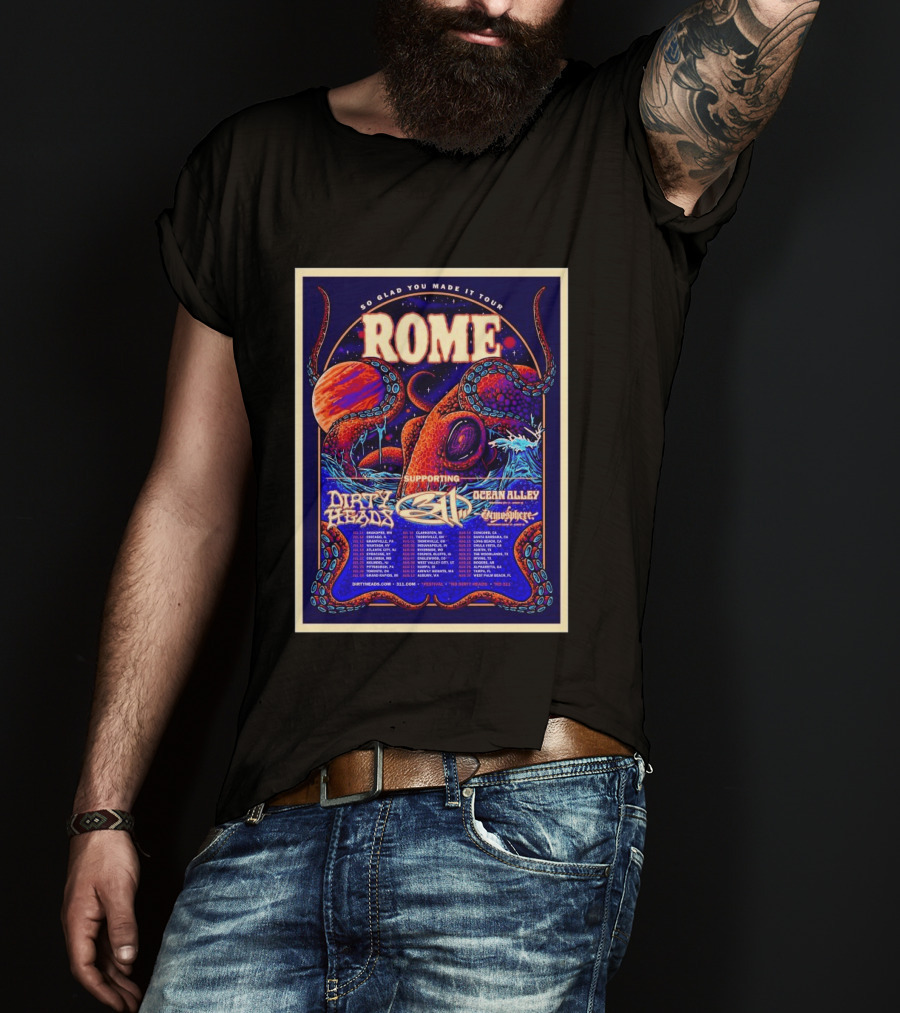 So Glad You Made It Tour 2026 Rome 311 Dirty Heads Ocean Alley Tour Clarkston MI T-Shirt
