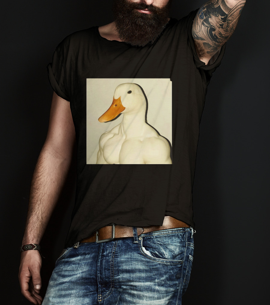 Muscle Goose Meme Buff Animal Bodybuilder Goose T-Shirt