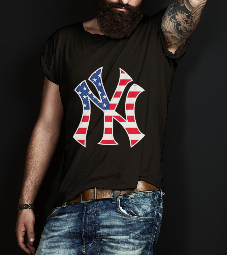 New York Yankees Military Appreciation Red White Blue Stars And Stripes T-Shirt