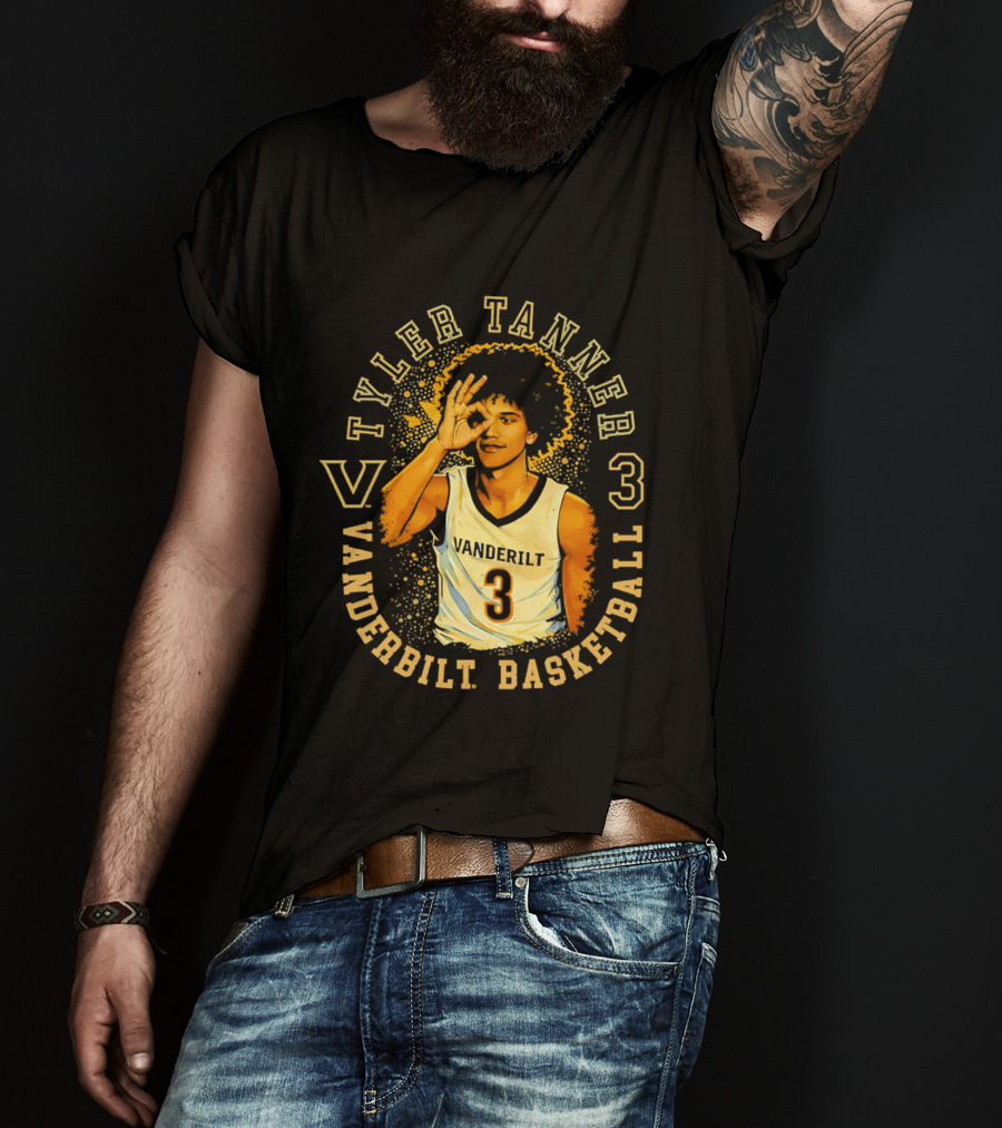 Tyler Tanner Vanderbilt Basketball 3 Commodores T-Shirt
