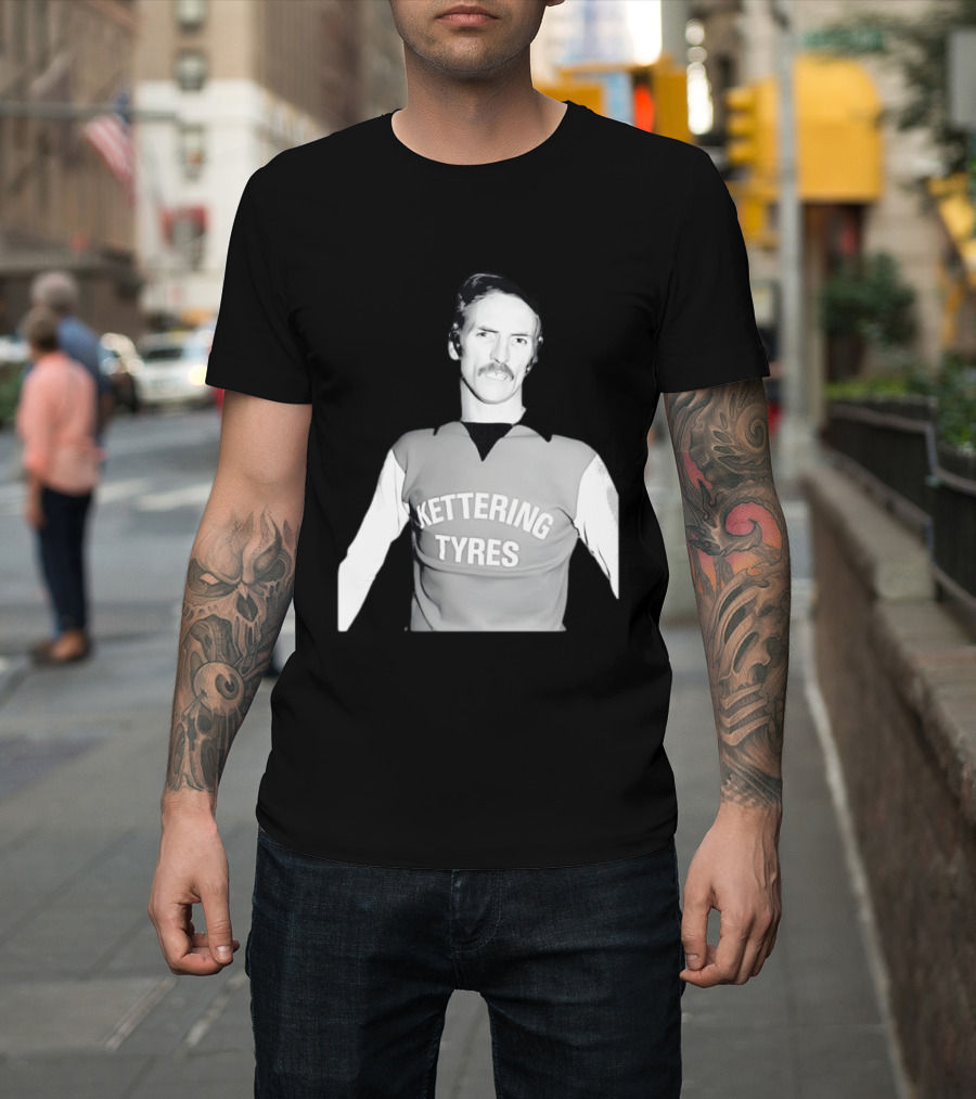 Derek Dougan Kettering Tyres Football Top T-Shirt