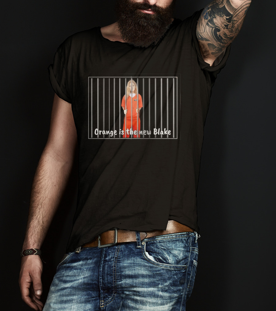 Orange Is The New Blake Locked Behind Bars Prison Humor T-Shirt