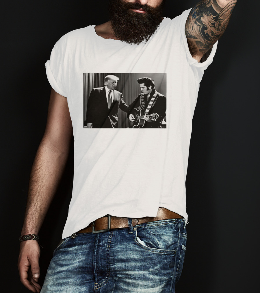 Trump Visits Graceland With Presley Guitar Moment T-Shirt