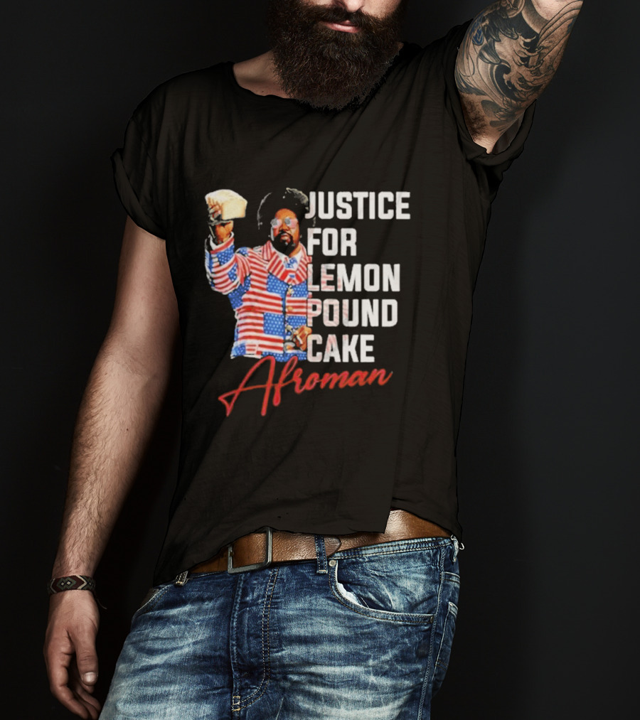 Justice For Lemon Pound Cake Afroman USA Flag Suit T-Shirt