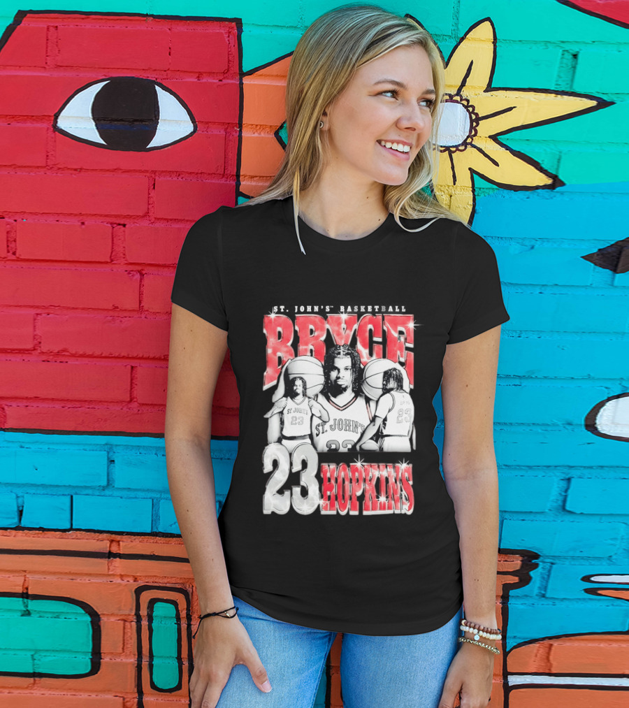 Bryce Hopkins St John's Basketball 23 Red Storm T-Shirt