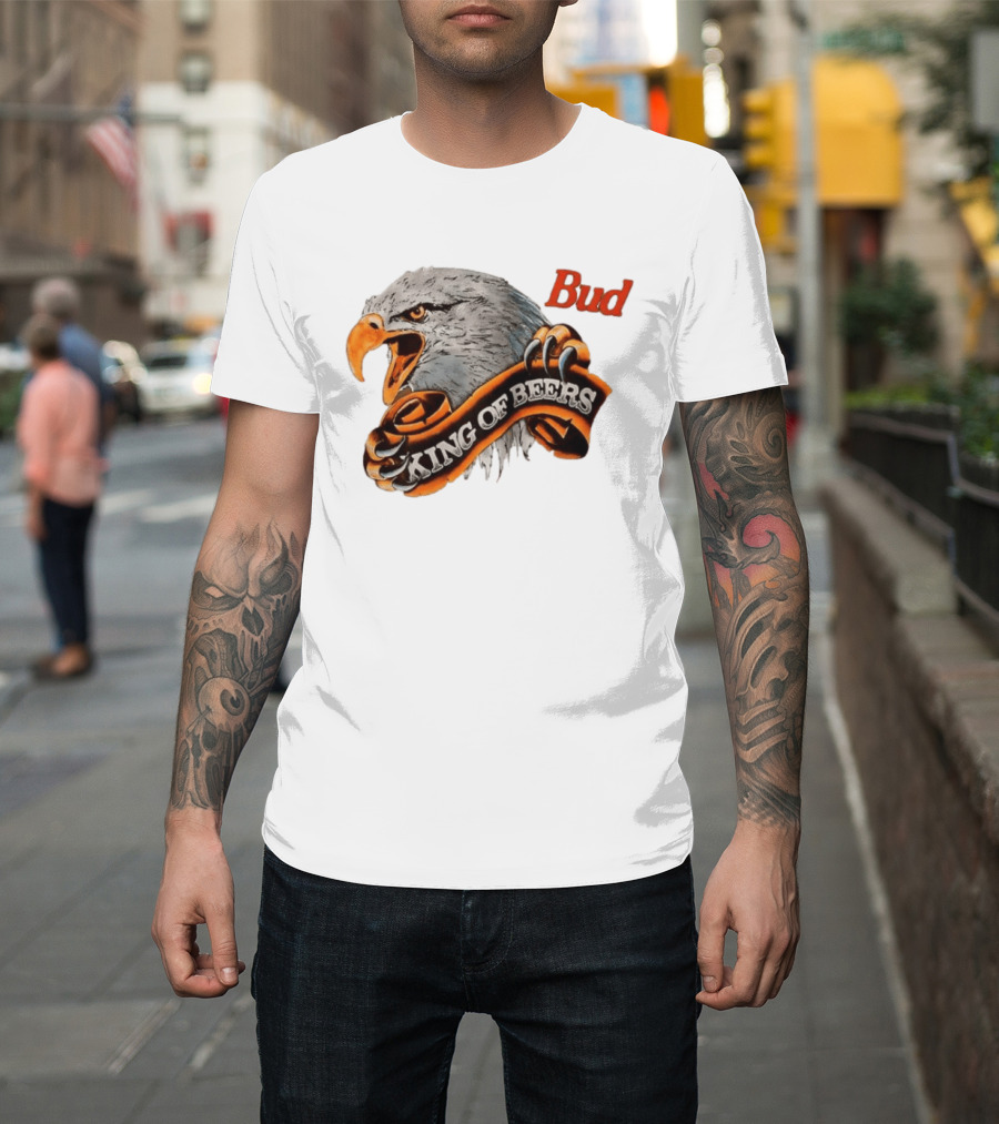 Bud King of Beers Anheuser Busch Eagle T-Shirt