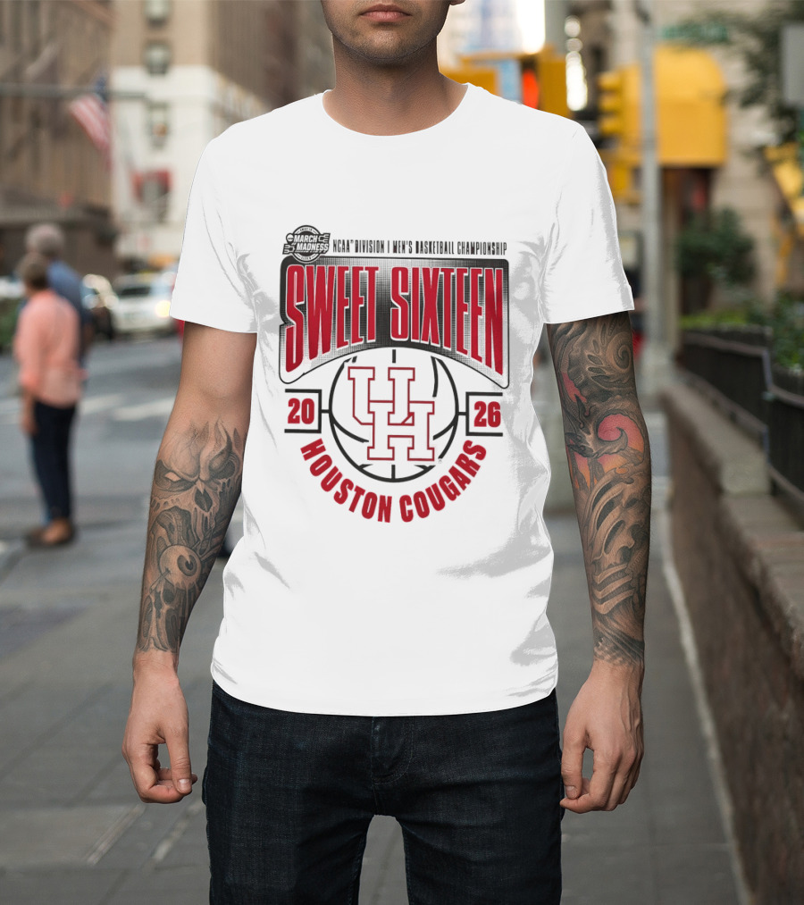 Houston Cougars 2026 NCAA Men's Basketball Championship Sweet Sixteen T-Shirt