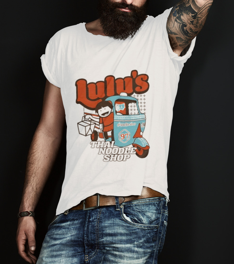 Lulu's Thai Noodle Shop Tuk Tuk Cartoon 97 T-Shirt