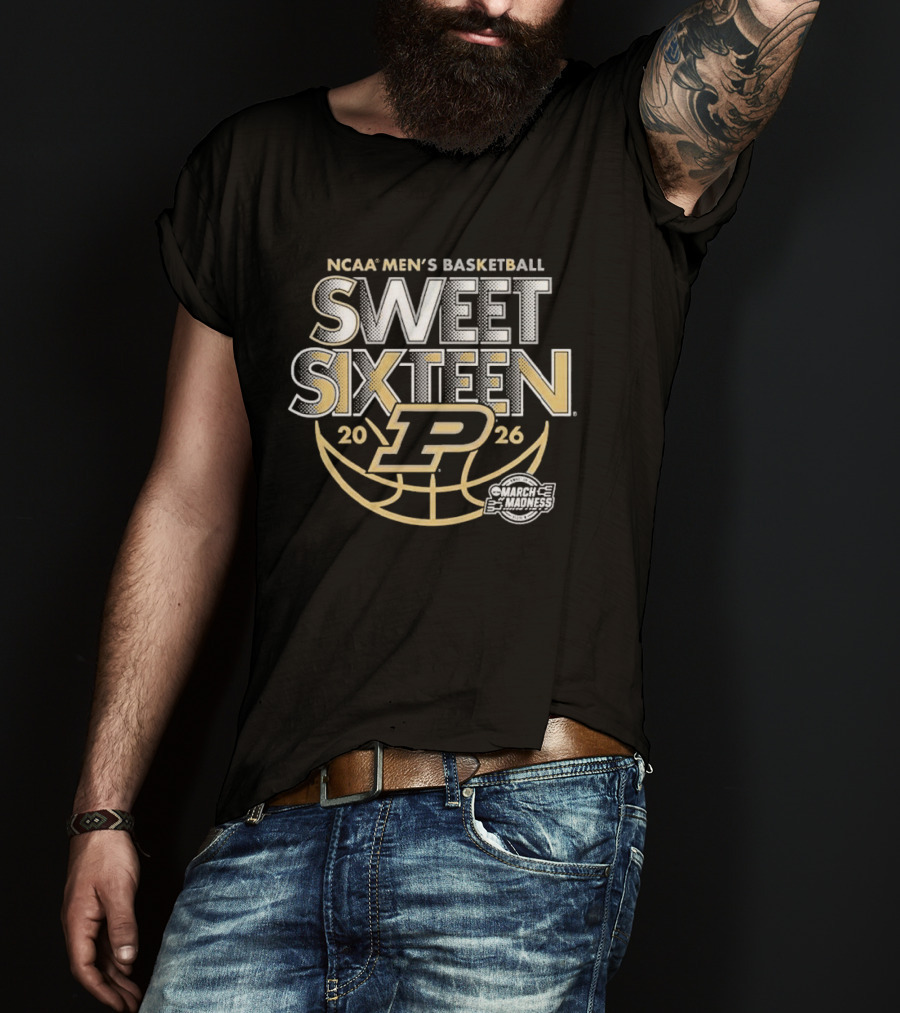 Purdue Boilermakers NCAA Men's Basketball 2026 Sweet 16 March Madness T-Shirt