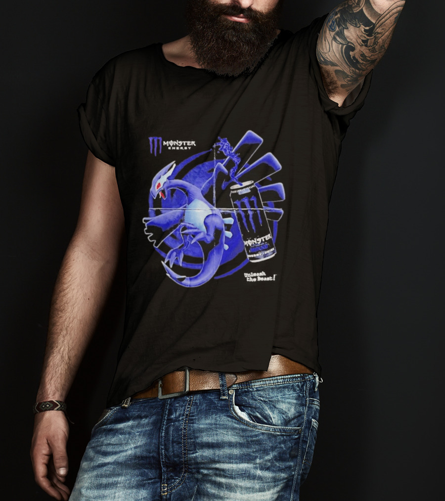 Shadow Lugia Meets Monster Energy Mixxd Burst Fusion T-Shirt