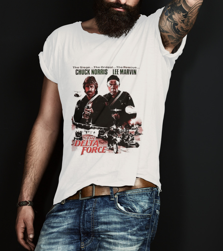 The Delta Force 1986 Chuck Norris Lee Marvin Movie T-Shirt