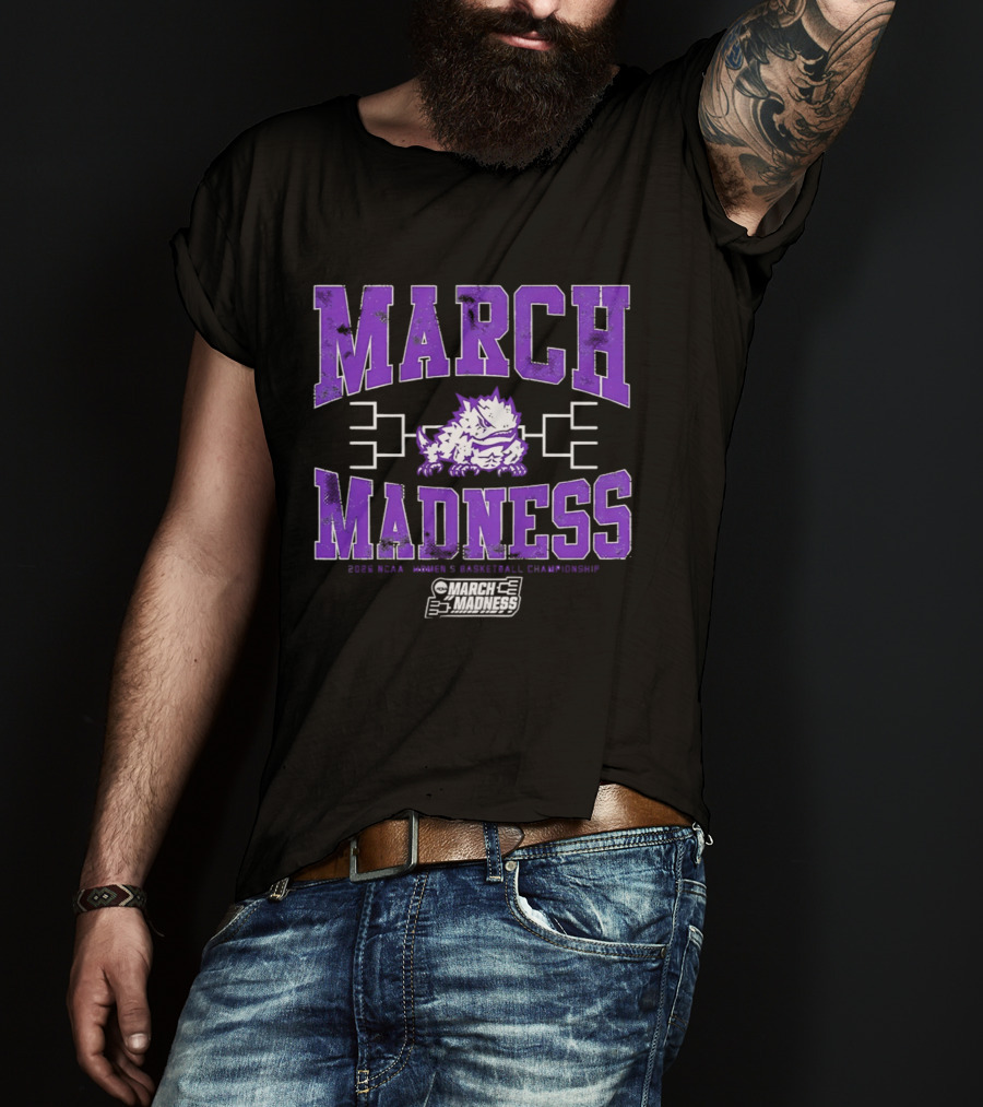 TCU Horned Frogs March Madness 2026 NCAA Women's Basketball Championship T-Shirt