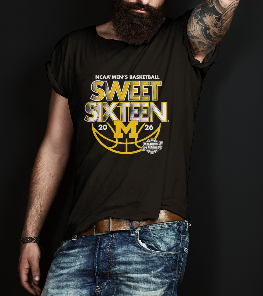 NCAA Men's Basketball Michigan Sweet Sixteen 2026 M T-Shirt