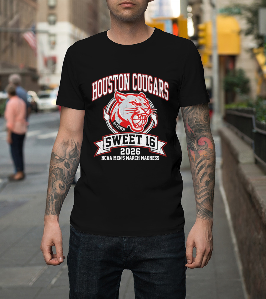Houston Cougars B Town Sweet 16 2026 NCAA Men's March Madness T-Shirt