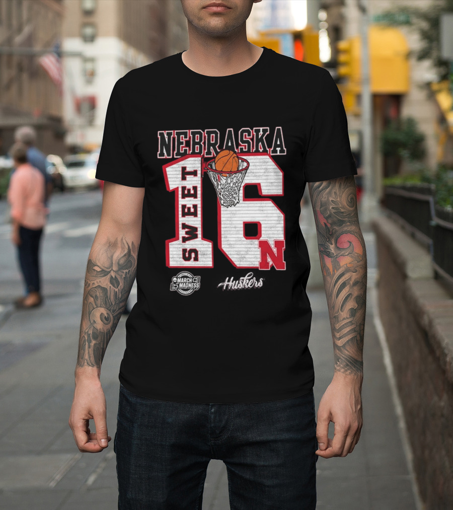 Nebraska Cornhuskers Basketball Sweet 16 March Madness 2026 T-Shirt