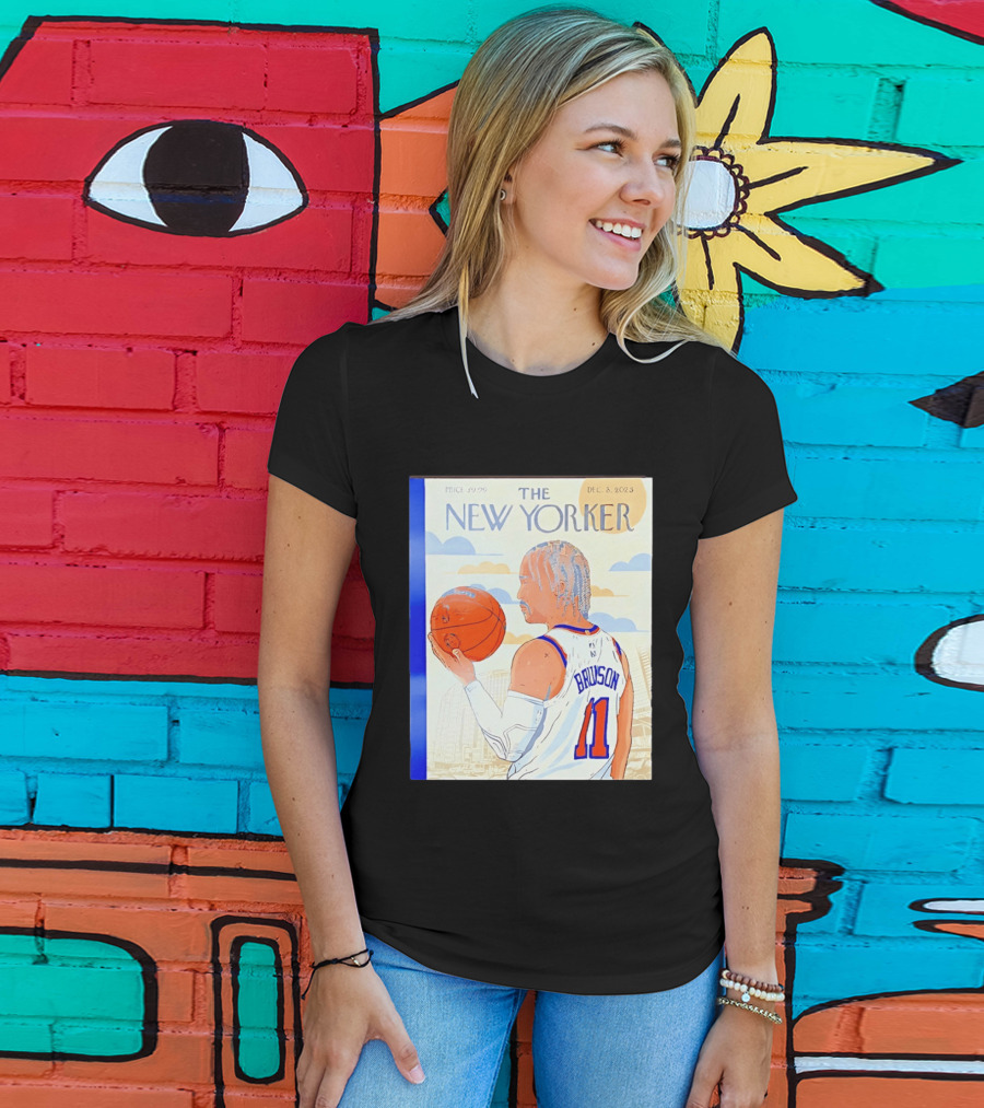 The New Yorker Jalen Brunson 11 New York Knicks Madison Square Garden December 8 2023 T-Shirt