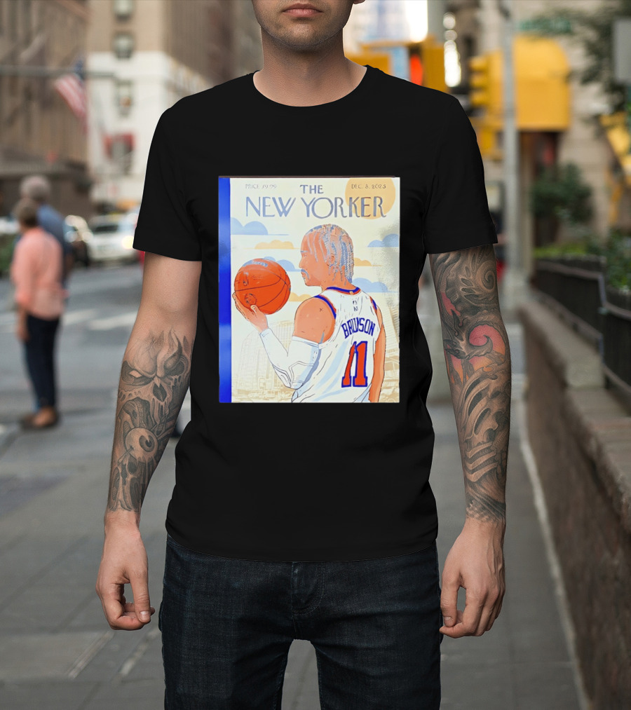 The New Yorker Jalen Brunson 11 New York Knicks Madison Square Garden December 8 2023 T-Shirt