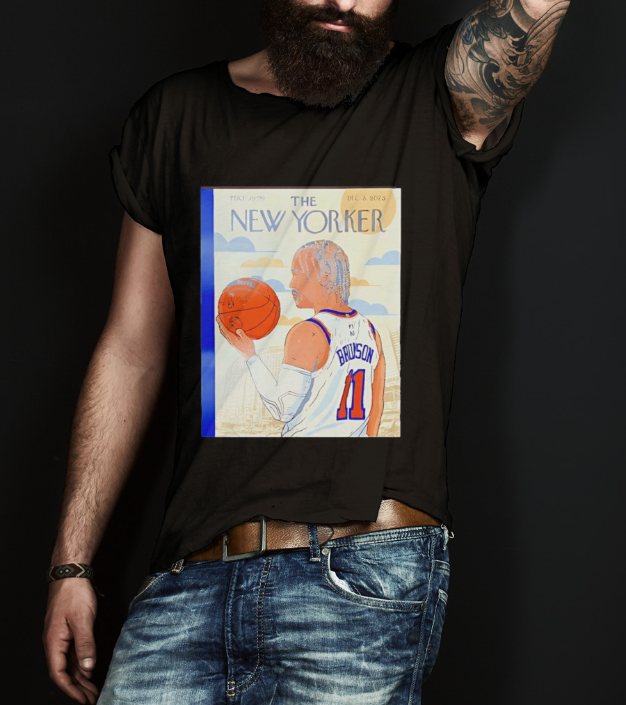 The New Yorker Jalen Brunson 11 New York Knicks Madison Square Garden December 8 2023 T-Shirt