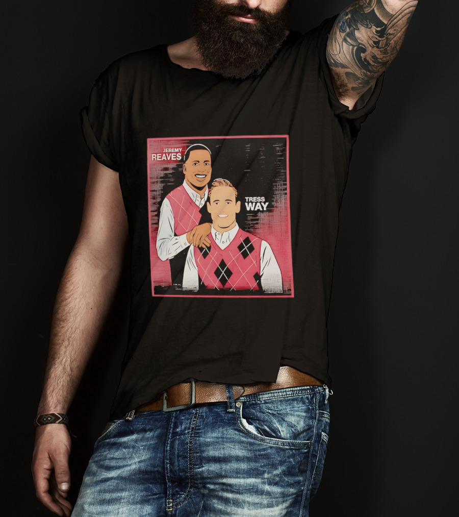 Jeremy Reaves Tress Way Washington Commanders Step Brothers Argyle Vest T-Shirt