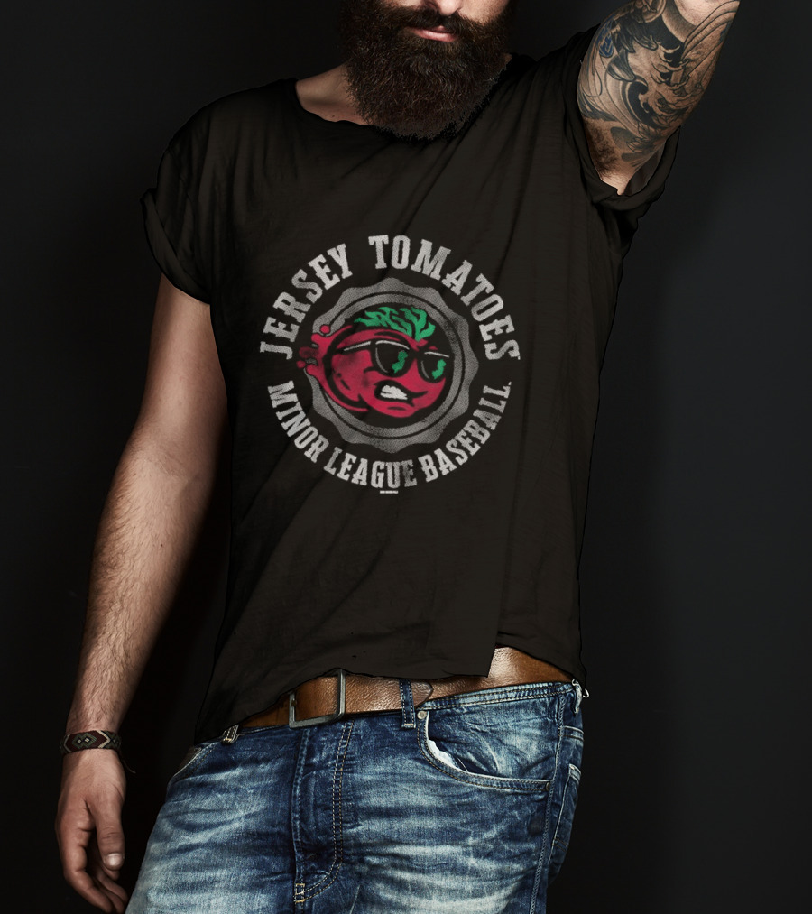 Jersey Shore BlueClaws Tomato Minor League Baseball Jersey T-Shirt