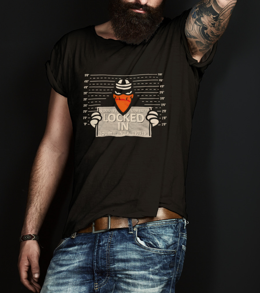 Slammers Baseball Locked In Joliet Illinois Shot T-Shirt