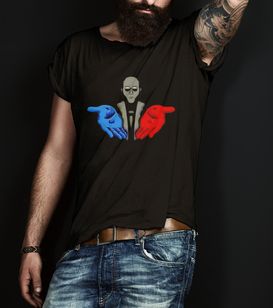 Morpheus Neo Red Pill Blue Pill 1999 Matrix T-Shirt