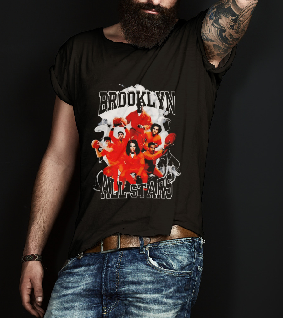 Brooklyn All Stars Basketball Team Creative Smoke T-Shirt
