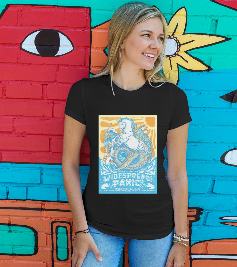 Widespread Panic March 20 22 2026 St Augustine Amphitheatre Florida Event T-Shirt