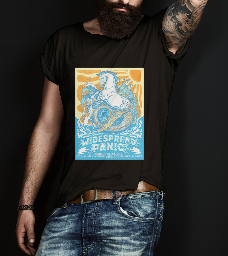 Widespread Panic March 20 22 2026 St Augustine Amphitheatre Florida Event T-Shirt