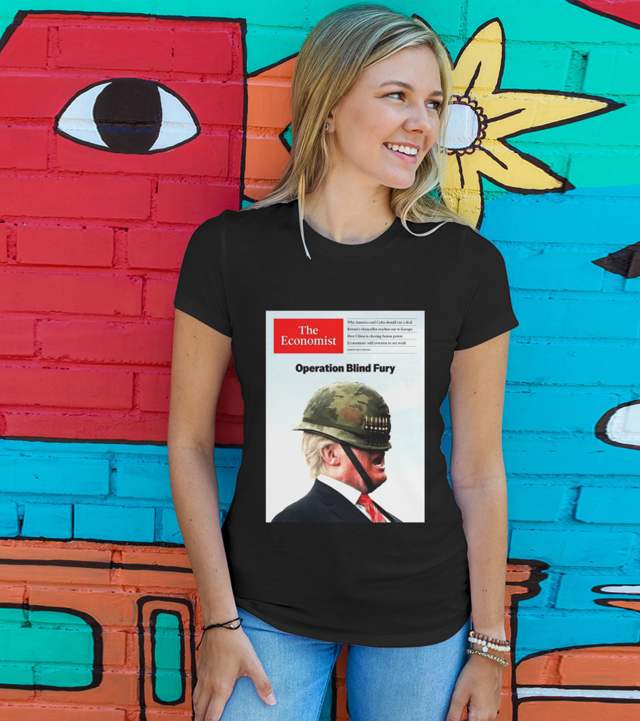 The Economist Donald Trump Operation Blind Fury Magazine Cover T-Shirt