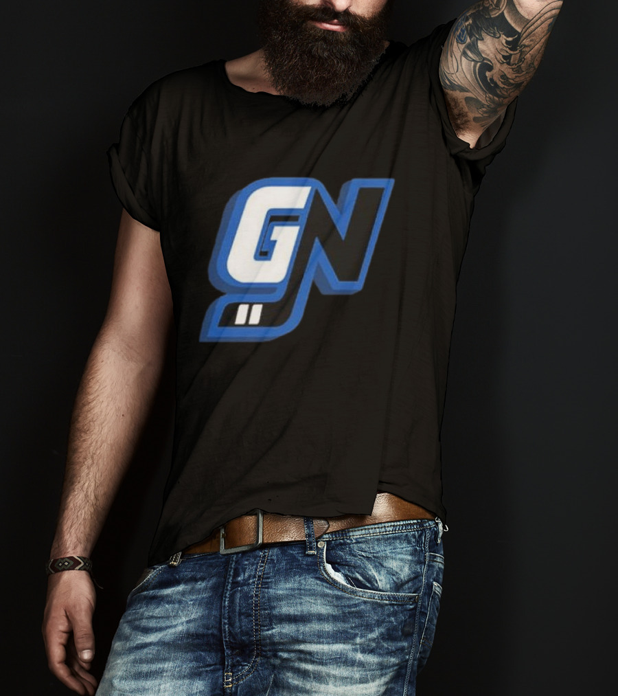 Game Notes GN Initials Blue Black T-Shirt