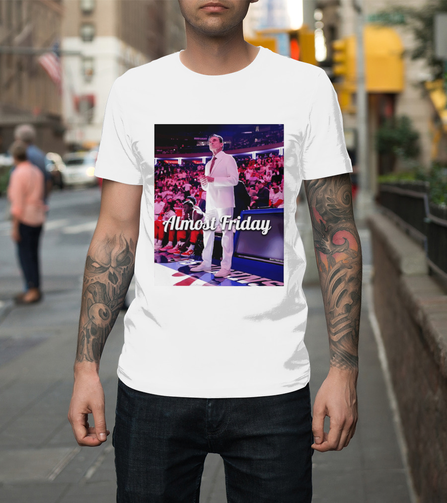 Almost Friday Rick Pitino Basketball Game Coach Suit T-Shirt