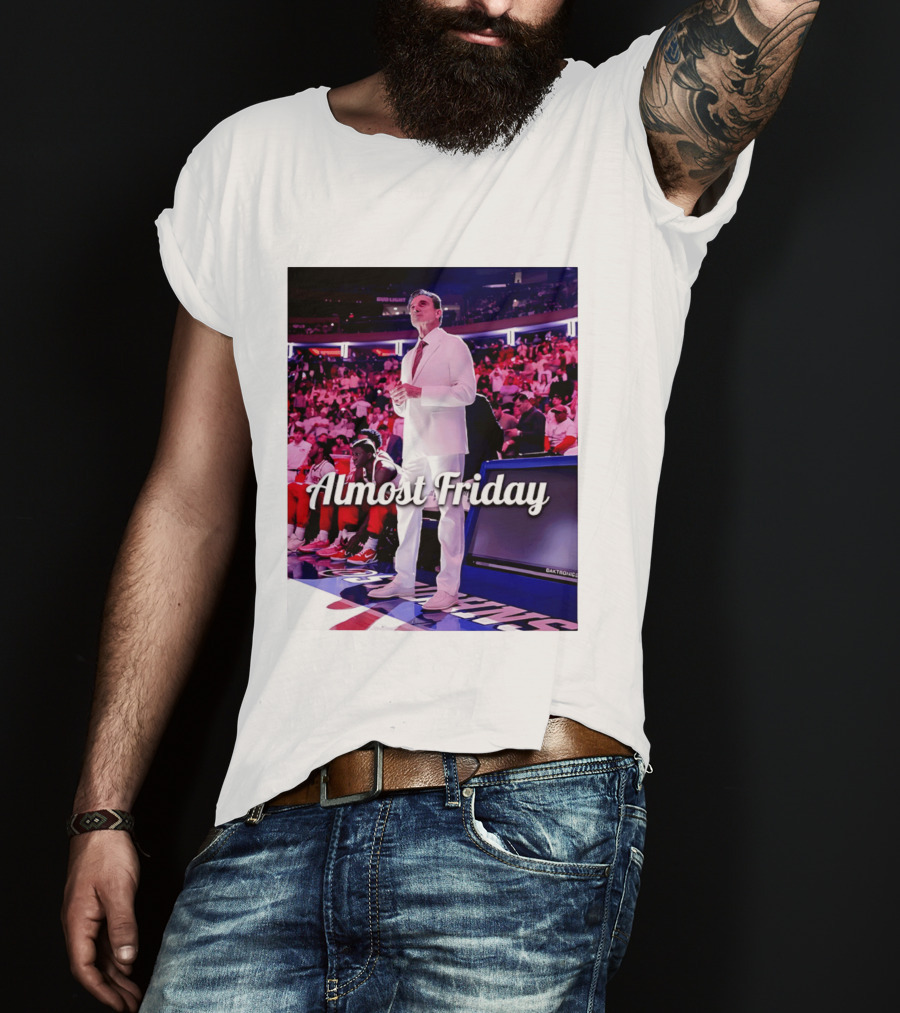Almost Friday Rick Pitino Basketball Game Coach Suit T-Shirt