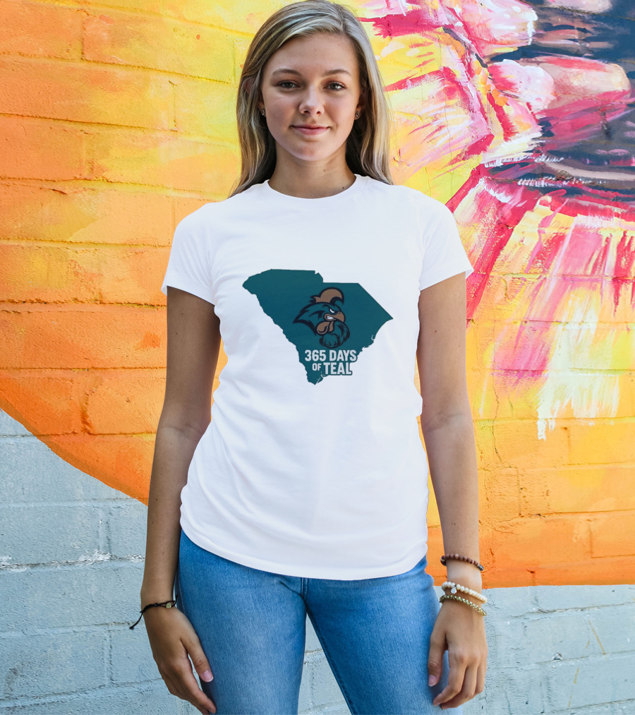 Coastal Carolina 365 Days Of Teal South Carolina Chanticleers T-Shirt