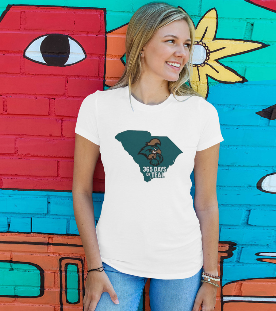 Coastal Carolina 365 Days Of Teal South Carolina Chanticleers T-Shirt